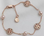 Tory Burch Round Hollowed-out Pearl Bracelet,Chic Gorgeous Jewelry,Gift ... - $39.99