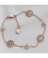 Tory Burch Round Hollowed-out Pearl Bracelet,Chic Gorgeous Jewelry,Gift ... - $39.99