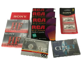 LOT - RCA HI-Fi Stereo 60 min Sony HF 90 &amp; 60 min Sony CD-IT Audio caset... - $14.39