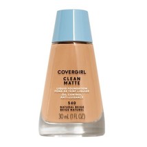 COVERGIRL Clean Matte Liquid Foundation, 540 Natural Beige, 1 oz (Pack o... - $9.99