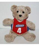 Snickers Candy Bar Teddy Bear 6" #4 Red Shirt Small Plush Stuffed Animal... - $10.40