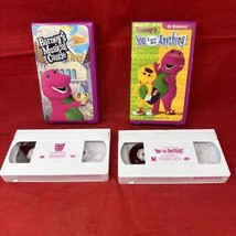 Barney VHS Lot You Can be Anything &amp; Musical Castle in Clam Shell Case - $12.65