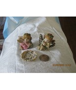 FAIRIES LOVING ON THERE PETS 3 PIECES SET USED - $6.85 CAD