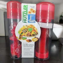 Hutzler Cookie Press 23 Piece Set Easy Action Food Decorator, Recipe Booklet - $8.79