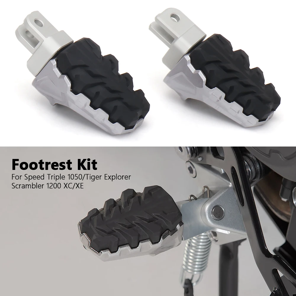 Torcycle footrest foot peg rest pedals for scrambler 1200 xe xc 18 24 tiger explorer xr thumb200
