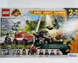 New! LEGO Jurassic World Dino Combo Pack 2 in 1 Triceratops &amp; Velocirapt... - $44.99