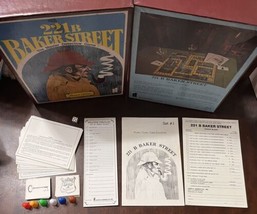 Vintage 1977 Sherlock Holmes 221B Baker St. Master Detective Game Set 1 ... - £21.97 GBP