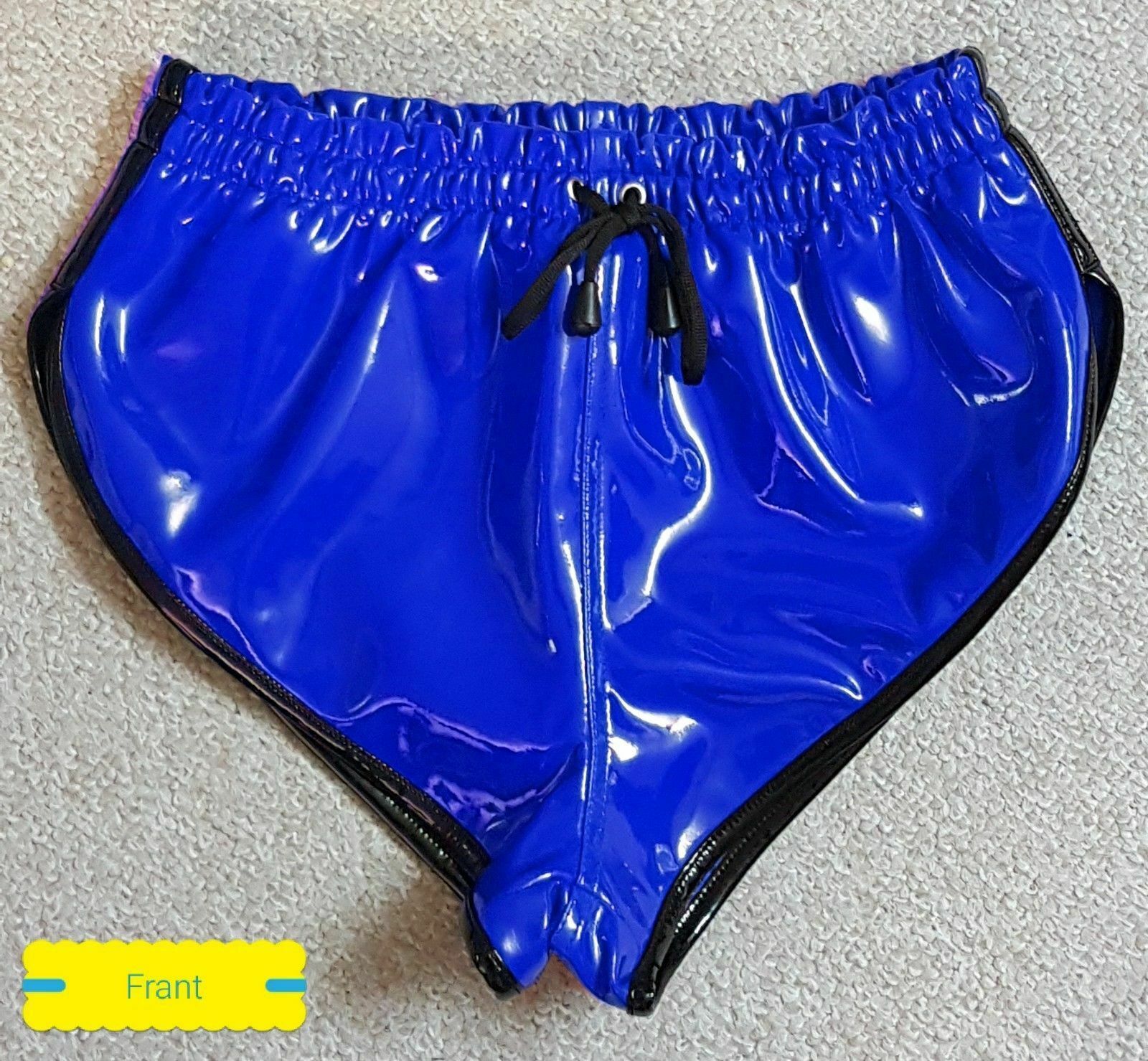 New Beautiful Men's panties High quality Blue PVC shorts size S to 3XL