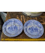 1950s Mid Century Divided Restaurant Style Plates Spode Transfer Japan B... - $79.15