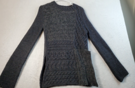 Zara Sweater Womens Size Small Black Knit Long Raglan Sleeve Crew Neck Pullover - £12.53 GBP