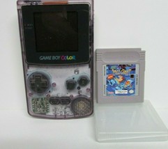 Nintendo GameBoy Color Atomic Purple CGB-001 REN &amp; STIMPY SPACE CADET GA... - £72.11 GBP