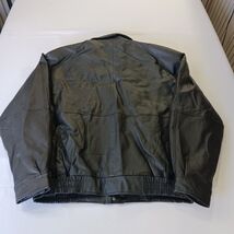 Vintage Hind Men's Black Motorcycle Jacket Genuine Leather Heavyweight Lined 2XL image 2