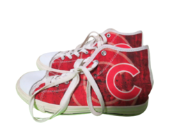 High Top Womens Chicago Cubs Sneakers Tennis Shoes Size 7.5 - £15.73 GBP