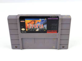 Utopia: The Creation of a Nation Super Nintendo SNES 1993 Tested &amp; Working Good  - £12.36 GBP