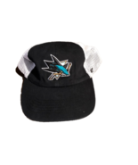 NWT New San Jose Sharks Logo &#39;47 Brand Closer Meshback Trucker Flex-Fit Hat - £17.09 GBP