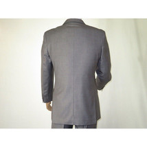 Men Apollo King Double Breasted Suit Classic Peak Lapel Soft Blend DM23 Gray image 8