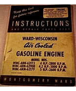 Wisconsin ABN AKN air cooled vintage engine instruction &amp; parts book  - $24.99