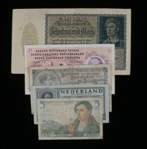 Europäischen 5-Notes Menge Belgien Frankreich Deutschland Niederlande Schweiz - £39.56 GBP