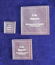 Square Templates. 1", 2", 3". - Clear 1/8" - £16.69 GBP