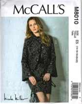 McCalls M8010 Misses 14 to 22 Lined Jacket and Skirt Uncut Sewing Pattern - £12.47 GBP