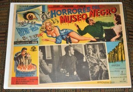 XRARE 1959 lobby card: Horrores del Museo Negro (Horrors of the Black Museum) - £59.49 GBP