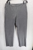 Talbots Classic Side Zip Gray Dress Pant Mid Rise Women 12 Waist 34 inse... - $11.88