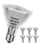 PAR30 Flood Light 50W, 6 Pack High Brightness 650LM PAR30 Halogen Long N... - $24.99