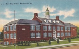 High School Martinsville Virginia VA Postcard A12 - £2.38 GBP