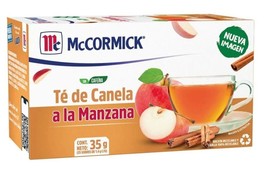 2X McCORMICK TE DE CANELA A LA MANZANA CINNAMON APPLE TEA -2 CAJAS 25 SO... - £14.88 GBP
