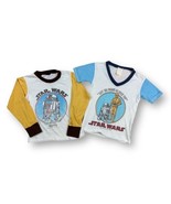VTG 70s Star Wars Ringer Movie Promo T Shirt Graphic R2-D2 Sz S 8-10 YO ... - £46.45 GBP