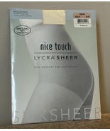 Vintage Sears Nice Touch Lycra Silk Sheer Pantyhose Stockings Pearl Size... - $256.19 MXN