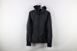 Lululemon Womens Size 6 Reflective Hooded Full Zip Running Jacket Windbreaker - £73.83 GBP