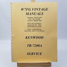 Kenwood TR-7200A Service Manual by W7FG Vintage Manuals - $16.83