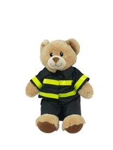 Build a Bear Light Brown Bear in Fireman Firefighter Outfit Stuffed Animal Plush - £10.59 GBP