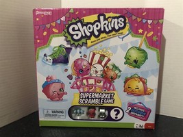 SHOPKINS SUPERMARKET SCRAMBLE BOARD GAME Kids Family Game - £7.42 GBP