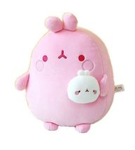 Molang and Piu Piu Stuffed Animal Plush Rabbit Toy Soft Cushion 9.8" (Pink) image 5