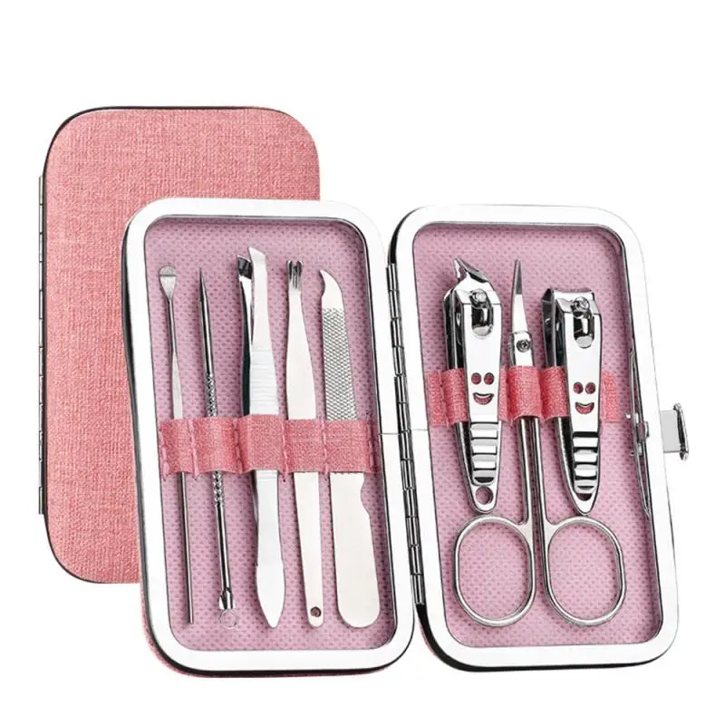 House Home 8 Pcs Manicure Cutters Nail Clipper Set Household  Travel Stainless S - £19.75 GBP