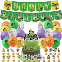 43Pieces Plants Play Game Zombies Party Supplies,Including Pvz Happy Birthday Ba - £27.25 GBP