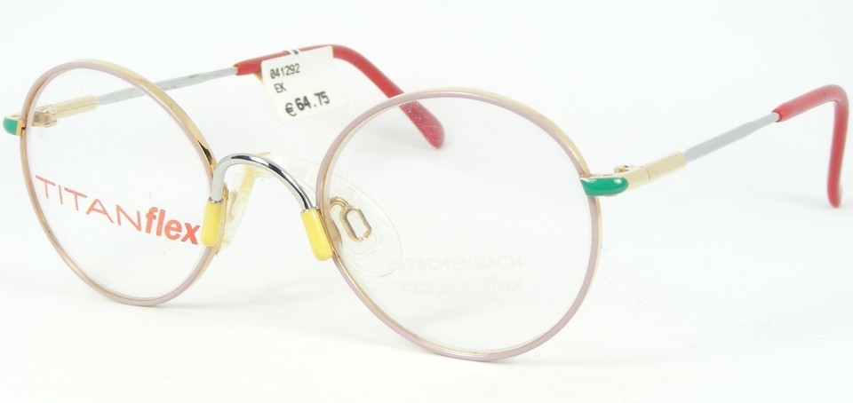 ESCHENBACH TITANflex 3615 60 PALE PINK /MULTICOLOR EYEGLASSES FRAME 40-1... - $49.50