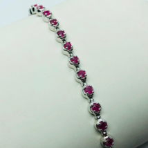 Ruby Silver Bracelet  Set - £118.27 GBP