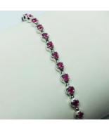 Ruby Silver Bracelet  Set - $147.51