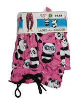 Briefly Stated ladies Sleep Jogger Pants Panda Bear Panda Life NWT Size ... - $9.79