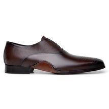 Belvedere Men's Shoes Saggio Opanka Italian Calf Leather Lace Up Tabacco image 2