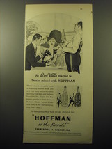 1950 Hoffman Club Soda and Ginger Ale Ad - At Quo Vadis the fad is drinks - £14.45 GBP