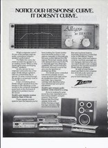 1982 Zenith Speakers and Stereo Print Ad Vintage Electronics 8.5" x 11" - $20.06