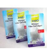 12 TETRA XS Extra Small Whisper Fish Tank Water Filter Cartridges (3 pks... - £20.92 GBP