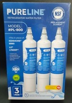 Pureline Refrigerator Water Filter PL-800 3 Pack Kenmore 9990 LG LT600P - £28.63 GBP