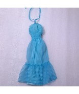 Vintage Barbie My first fashion dress #3672 halter teal turquoise blue M... - £59.61 GBP