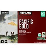 Kirkland Signature Organic Pacific Bold Dark Roast Coffee K-Cup 120 Pods... - $51.72