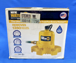 WAYNE Waterbug 1/6 HP 1350 GPH Submersible Multi-Flo Technology-Water Re... - £62.40 GBP